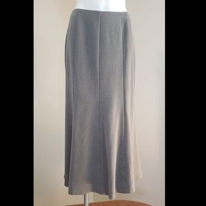 Long grey fashion skirt